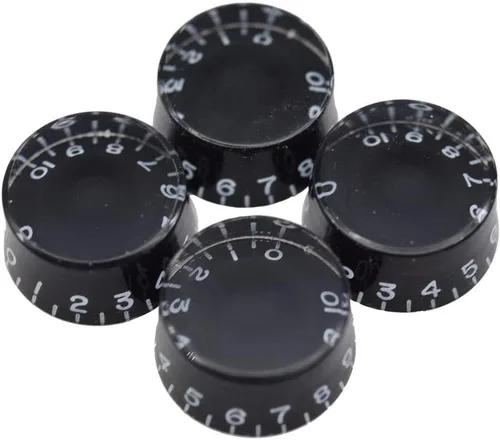 Vista 10 de Dopro 2 piezas EE.UU. (Imperial) LP Manetas de velocidad de guitarra 24 ranuras finas Control para EE.UU. Les Paul/CTS Pots Ámbar