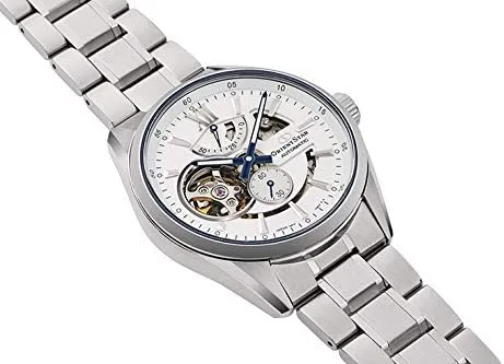 Vista 2 de Orient Star RK-AV0113S - Reloj de pulsera automático para hombre diseño de esqueleto color plateado
