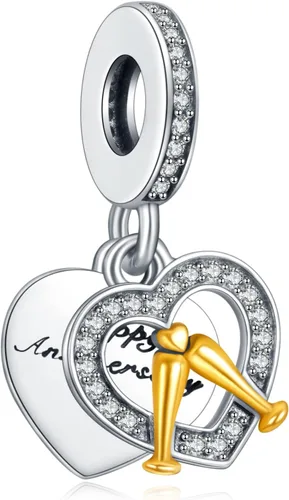 Vista 41 de Annmors S925 Sterling Silver Charms for Womens Pandora Moments Bracelets