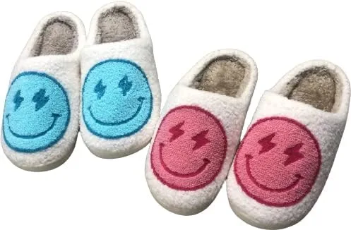 Vista 4 de Pantuflas suaves y cálidas para el hogar, antideslizantes, bonitas, para interiores y exteriores, zapatos de felpa para mujeres y hombres