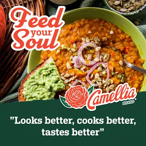 Vista 9 de Camellia Brand Guisantes partidos amarillos secos – Guisantes partidos de alta calidad sin OMG para dal indio, abundantes sopas de guisantes