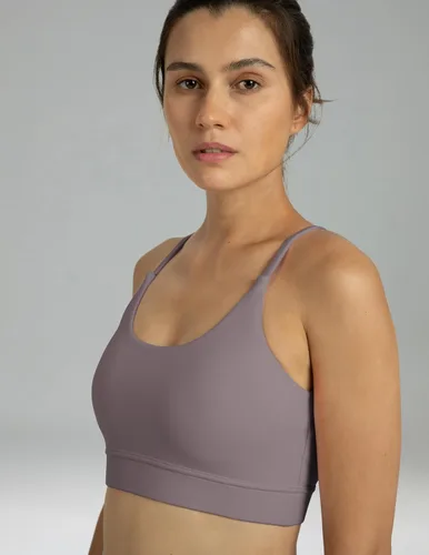 Vista 2 de Colorfulkoala Dreamlux - Sujetadores deportivos con tiras y lazo para mujer, diseño de impacto ligero, para entrenamiento y yoga