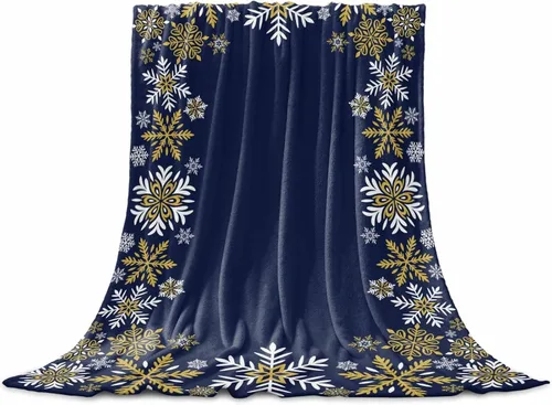 Vista 91 de Mantas de Tiro de Muñeco de Nieve de Navidad, Manta de Vellón Suave de Vacaciones de Invierno Decorativa para Hogar Sofá Sillón Silla Sala de Estar