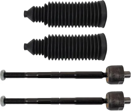 Vista 328 de TRQ Kit de dirección delantera con barra de acoplamiento de fuelle de piñón y cremallera compatible con Toyota Echo 2000-2005
