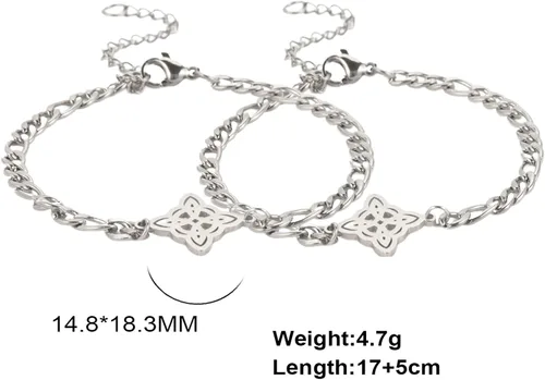 Vista 25 de Pulsera de nudo de bruja, nudo celta, símbolo de Wicca pagana, nudo mágico, pulsera de joyería de brujería, pulsera de acero inoxidable ajustable