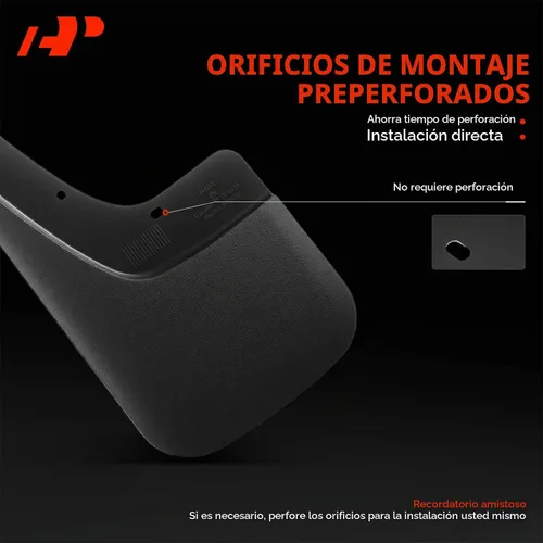 Vista 6 de A-Premium 4 piezas guardabarros protectores contra salpicaduras compatibles con GMC Sierra 1500 2014-2019, Sierra 2500 HD 3500 HD 2015-2019