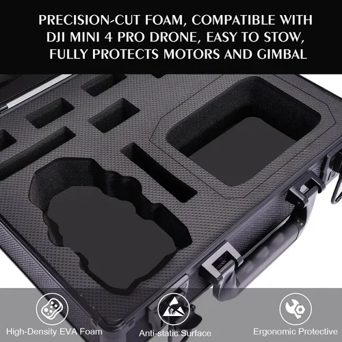 Vista 4 de Funda rígida para DJI Mini 4 Pro/Mini 3/Pro, impermeable, a prueba