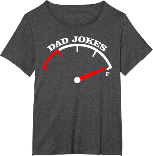 Vista 22 de Día del Padre Dad Jokes Fuel Car Pun Cargando Camiseta Padre, Negro
