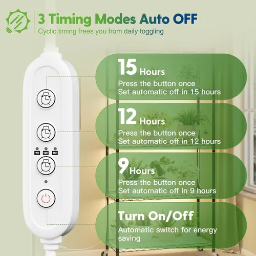 Vista 4 de FREELICHT Soporte para plantas con luz de cultivo de 5 niveles