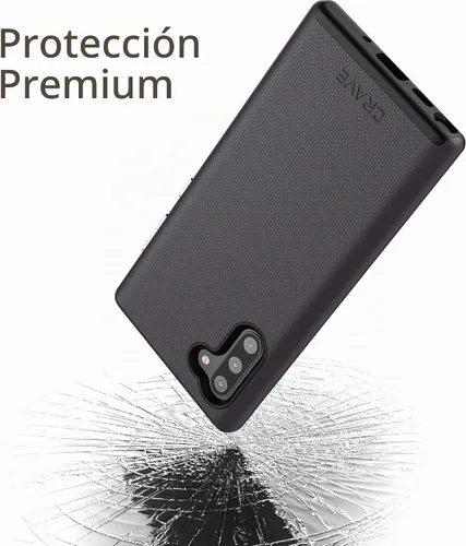 Vista 4 de Crave Para Galaxy Note 10 Caso, Funda De Doble Capa De Protección A Prueba De Golpes Para Samsung Galaxy Note 10 (6.3 Pulgadas) - Negro