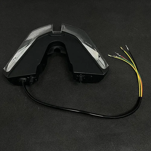 Vista 5 de Luces de freno traseras LED intermitentes integradas compatibles con DUCATI HYPERMOTARD 821 939 950 SP 2012-2021 (transparente)