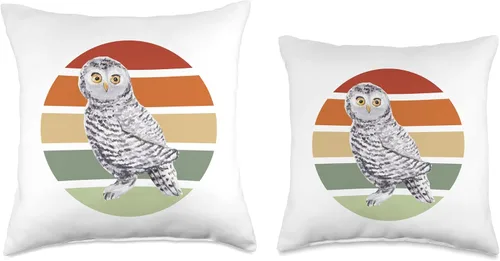 Vista 3 de Owls Birds Uhu Animal Friend Forest Animal Stone Owl Barn Owls Throw Pillow