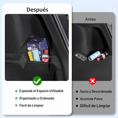 Vista 4 de Topfit - Contenedores de almacenamiento para maletero Tesla Model Y Juniper