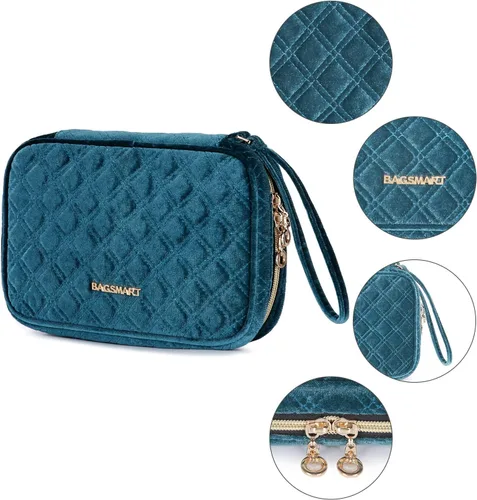 Vista 9 de BAGSMART - Organizador de terciopelo para joyas anillos collares pulseras aretes
