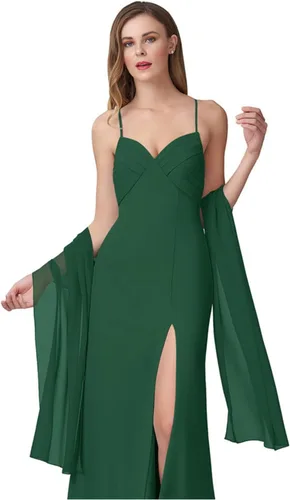 Vista 15 de Chales de gasa para mujer, bufandas para dama de honor, boda, noche, graduación, fiesta, ocasiones especiales, vestidos de 90 x 20 pulgadas