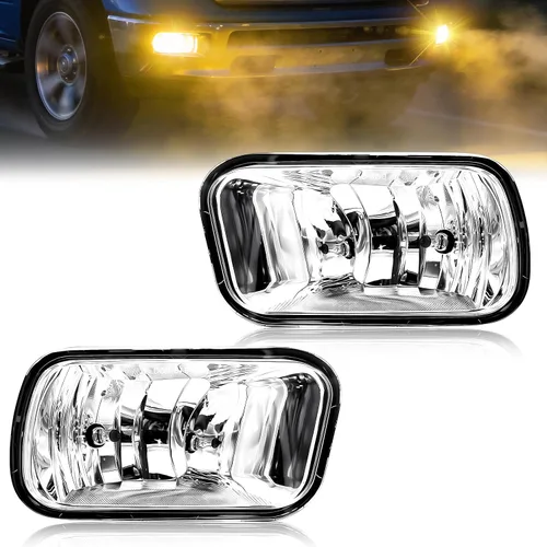 Vista 20 de Fog Lights Compatible With 2013 2014 2015 Ford Explorer Front Bumper Driving Lamp Assembly Clear Lens
