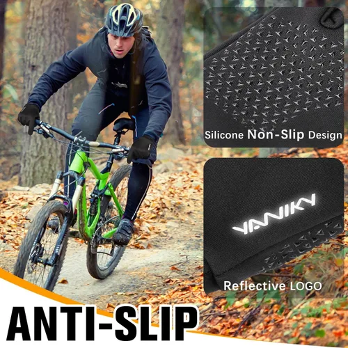 Vista 5 de Guantes de invierno para hombres y mujeres resistentes al viento, ligeros, antideslizantes, pantalla táctil, guantes deportivos para correr