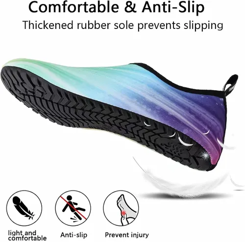 Vista 4 de Zapatos de natación de secado rápido, estilo de pies descalzos, calcetines de playa para piscina, yoga y surf, para hombre y mujer