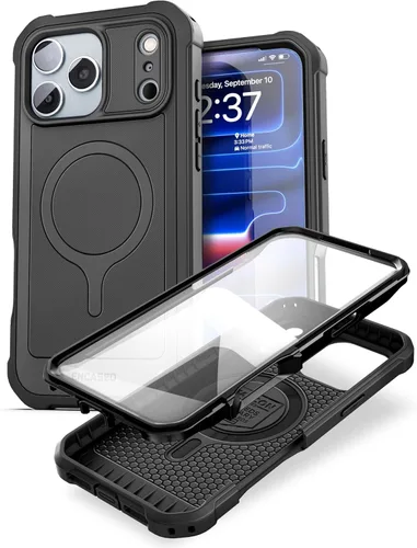 Vista 11 de ENCASED Funda compatible con iPhone 15, protección de grado militar con cobertura de cuerpo completo resistente de 360 grados (iPhone 15)