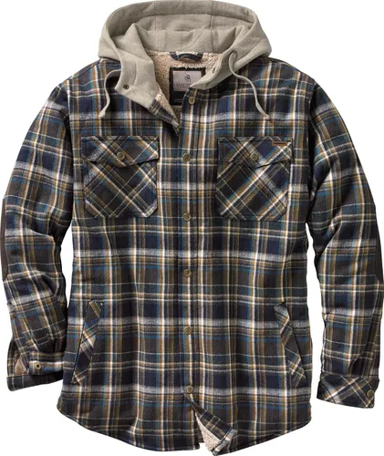 Vista 3 de Legendary Whitetails Men's Camp Night Berber Lined Hooded Flannel Shirt Jacket