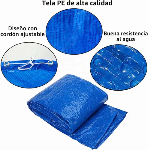 Vista 3 de Protector de cubierta de piscina antipolvo de 6 pies, cubierta solar