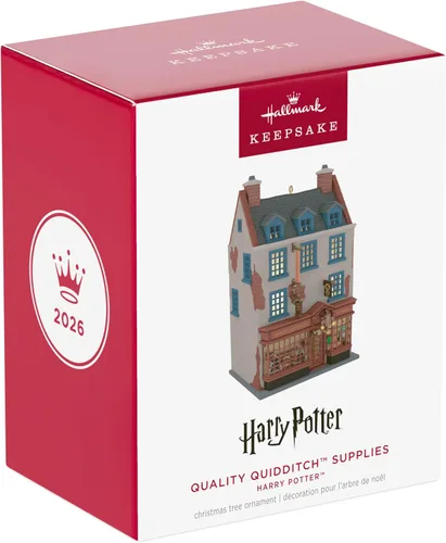 Vista 7 de Hallmark Keepsake Adorno navideño de Harry Potter (suministros de Quidditch)