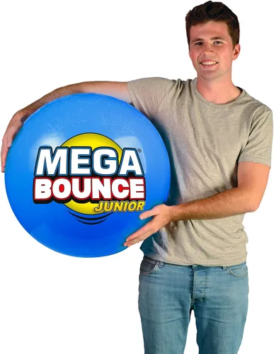Vista 4 de Mega Bounce Junior La enorme pelota inflable de Wicked Vision 4.6 ft de circunferencia Bomba de pie incluida