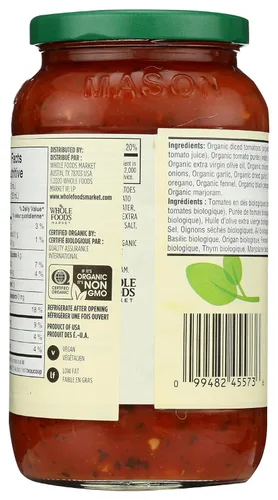 Vista 3 de 365 by Whole Foods Market, Salsa de pasta de hierbas italianas orgánicas, 25 onzas