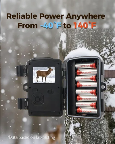 Vista 2 de BEVIGOR Paquete de 4 baterías AA de litio de larga duración, 1.5 V, 3000 mAh, baterías de litio de 20 años de vida útil, no recargables