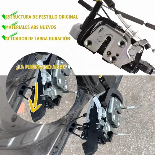Vista 2 de Actuador de cerradura de puerta delantera izquierda compatible para Nissan Rogue 2008-15 Rogue Select 2014-15 Conjunto de pestillo de puerta