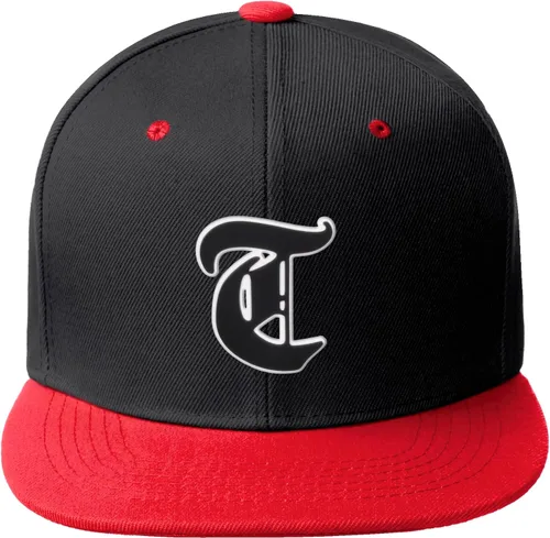 Vista 880 de Daxton Gorra clásica con visera de billete plano con letras del alfabeto inglés antiguo de la A a la Z