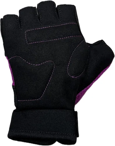 Vista 4 de Guantes infantiles para ciclismo, scootering y diversión en el patio de recreo Guantes de bicicleta acolchados de medio dedo para niños y niñas