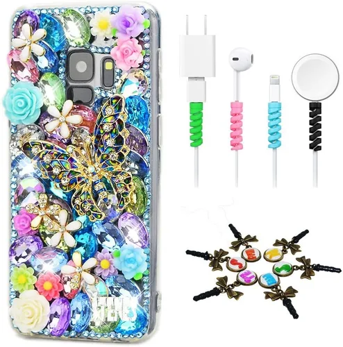 Vista 8 de Bling Case SSSGCDwCPSeries-41 - Funda con diseño 3D hecho a mano, 100 + cristales brillantes