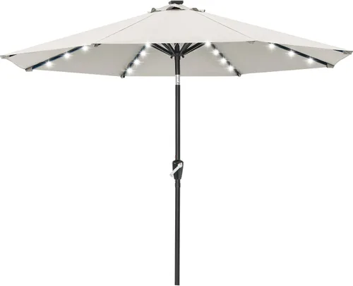 Vista 37 de ABCCANOPY Sombrillas solares duraderas para patio con 24 luces LED de 7.5 pies con 6 varillas resistentes (borgoña)