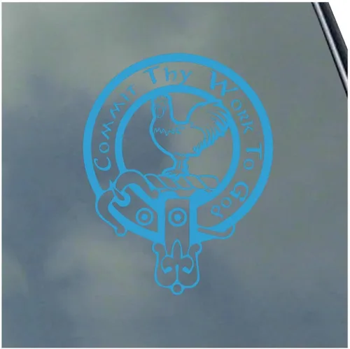 Vista 7 de Sinclair Scottish Clan - Calcomanía de vinilo con opción de bandera, diseño de tartán