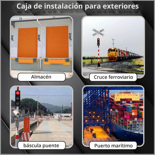 Vista 5 de 100-3 4pulg 100mm Luz de Semáforo de Parada/Circulación/Botón de Control/Lámpara LED AC 85-265V, Carcasa de PC Resistente al Agua IP65 AC 85-265V
