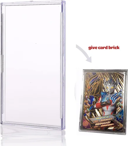 Vista 3 de 80 fundas para tarjetas de béisbol, soporte de exhibición, cargadores superiores, protector de acrílico duro para tarjetas de tranding, funda