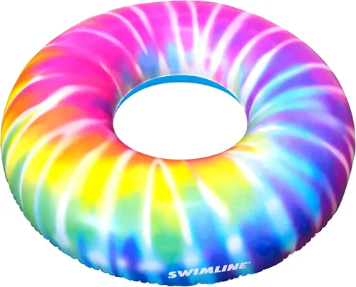 Vista 15 de Swimline Pool Ring – Inflatable Lounge Float with Fun Design for Adults & Teens – Durable Vinyl Ring for Pool, Lake, or Beach – Easy to Inflate and