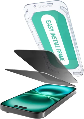 Vista 20 de Smartish iPhone 17 Privacy Screen + Lens Protector, Tuff Sheet Protector de pantalla de privacidad + fundas para lentes