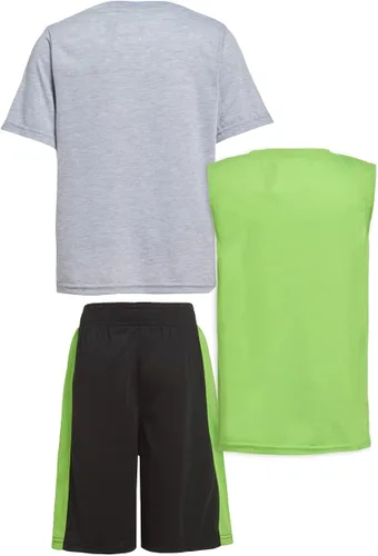 Vista 2 de Minecraft Conjunto de camiseta sin mangas de 3 piezas para niños Creepers