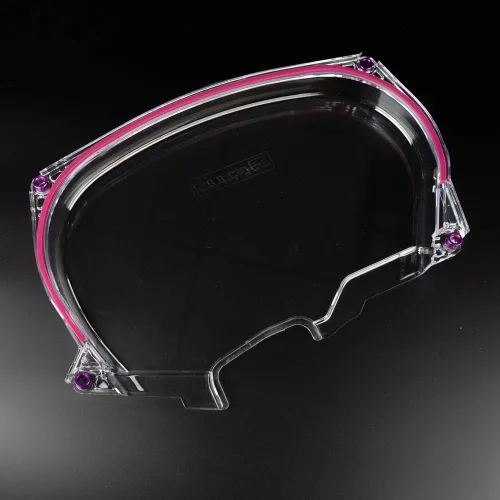 Vista 2 de G-PLUS Cubierta de correa dentada transparente para engranaje de leva compatible con Mitsubishi DSM Evolution Lancer EVO4-8 4G63