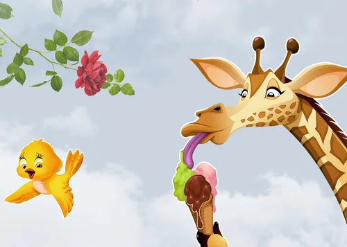 Vista 5 de Murwall Kids Wallpaper Cartoon Slackline Wall Mural Cute Animals Wall Print Childroom Wall Decor Girls Boys Bedroom Play Room Baby Rooms
