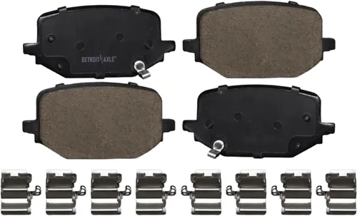 Vista 7 de Detroit Axle - Kit de freno trasero para Ford Explorer 2020-2025 2024-2025 Rotores de freno de disco Mustang Pastillas de freno de cerámica