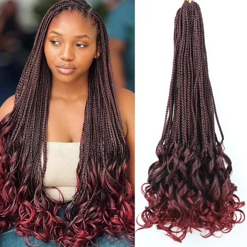 Vista 82 de Cabello para Trenzas Rizo Francés Color 1 Trenzas de Ganchillo Rizo Francés 10 Pulgadas Trenzas de Caja Cabello de Ganchillo para Mujeres y Niños
