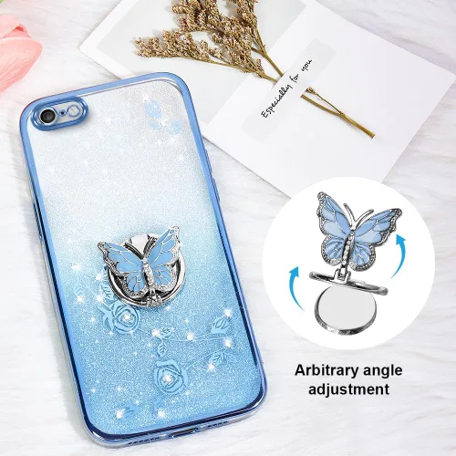 Vista 3 de para Apple iPhone 6 (12 cm) Funda para teléfono, para iPhone 6S Funda para teléfono móvil para mujeres y niñas, Funda protectora de TPU con diseño