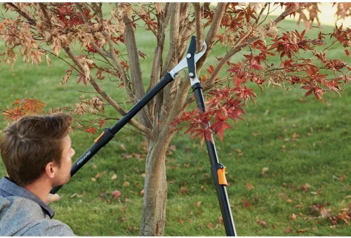 Vista 3 de Fiskars - 91686935J Tijera de poda extensible Power-Lever de 25 pulgadas, Azul