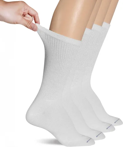 Vista 10 de Dr. Scholl's Calcetines circuladores y diabetes para mujer – Paquetes de 4, 6 y 12 pares – Control de la humedad no vinculante