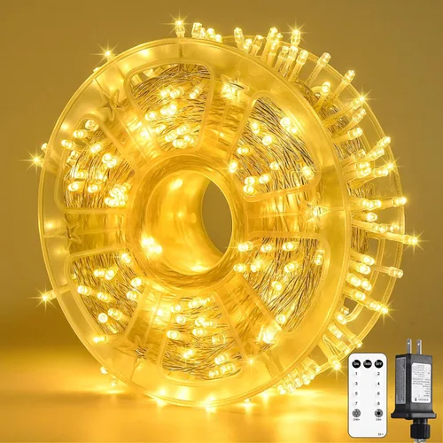 Vista 35 de JMEXSUSS 200 luces LED de Pascua al aire libre e interior para decoraciones, 66 pies conectables pastel luces de Pascua cadena de alambre