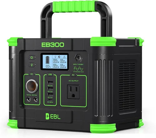 Vista 12 de EBL Estación de energía portátil de 1000 W, generador solar de 999 Wh, batería de reserva de carga rápida con carga inalámbrica de 10 W y múltiples