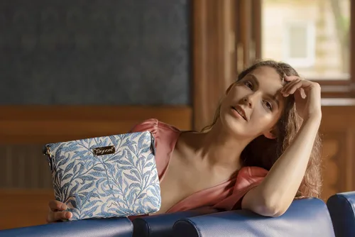 Vista 5 de William Morris Strawberry Thief Mini Satchel Crossbody Bag de Siganre
